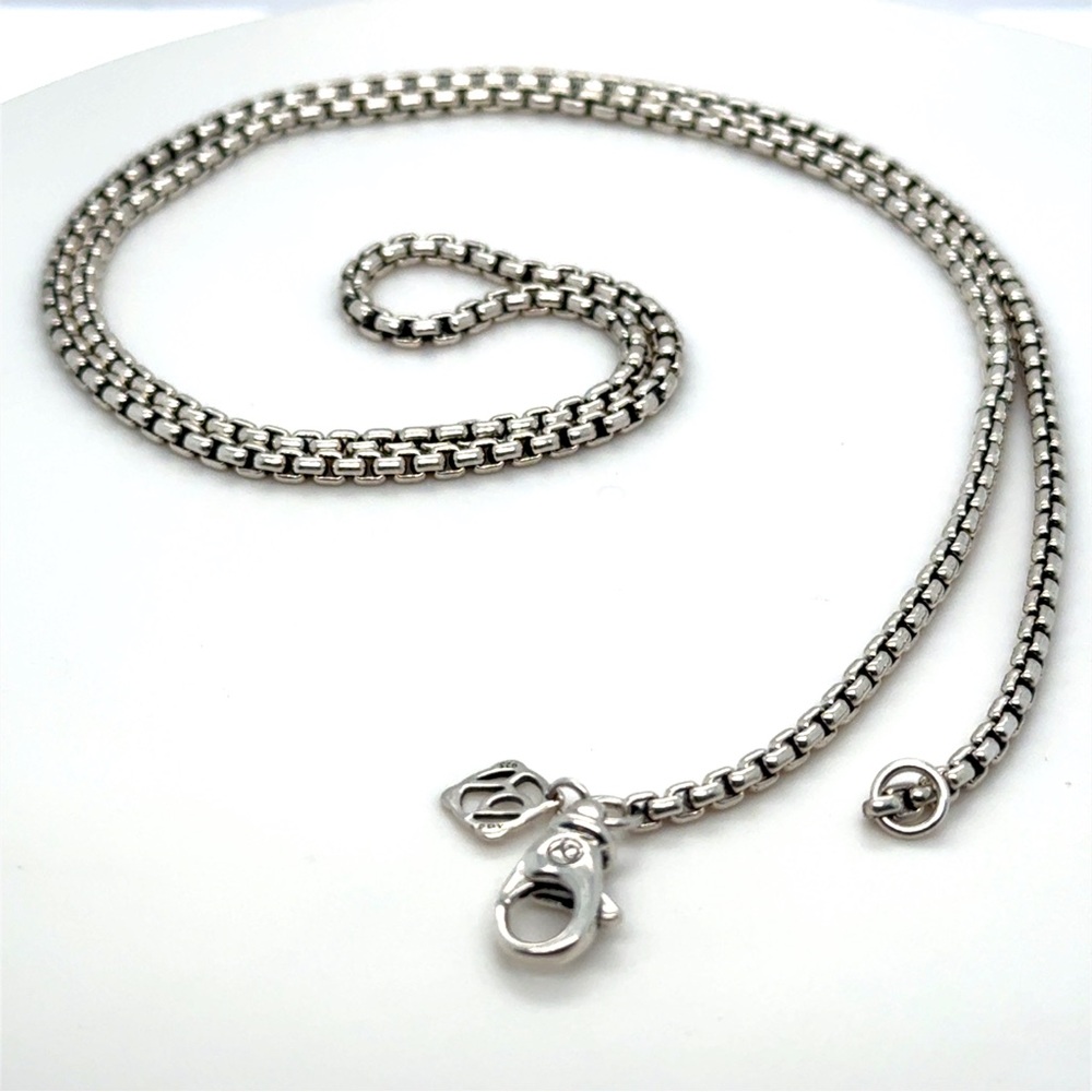 David Yurman Box Chain✨20”| Sterling Silver||2.6mm